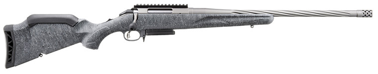 Ruger American II 270 Win 4rds 20" Gray Splatter w/ fluted threaded barrel
