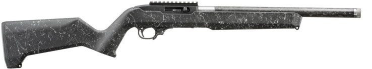 Ruger 10/22 Carbon Fiber Black / White Speckle .22 LR 16.1" Threaded Barrel 10-Rounds