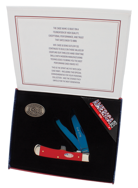 CASE 25002 SMOOTH R&W SYN TRAPPER PATRIOTIC