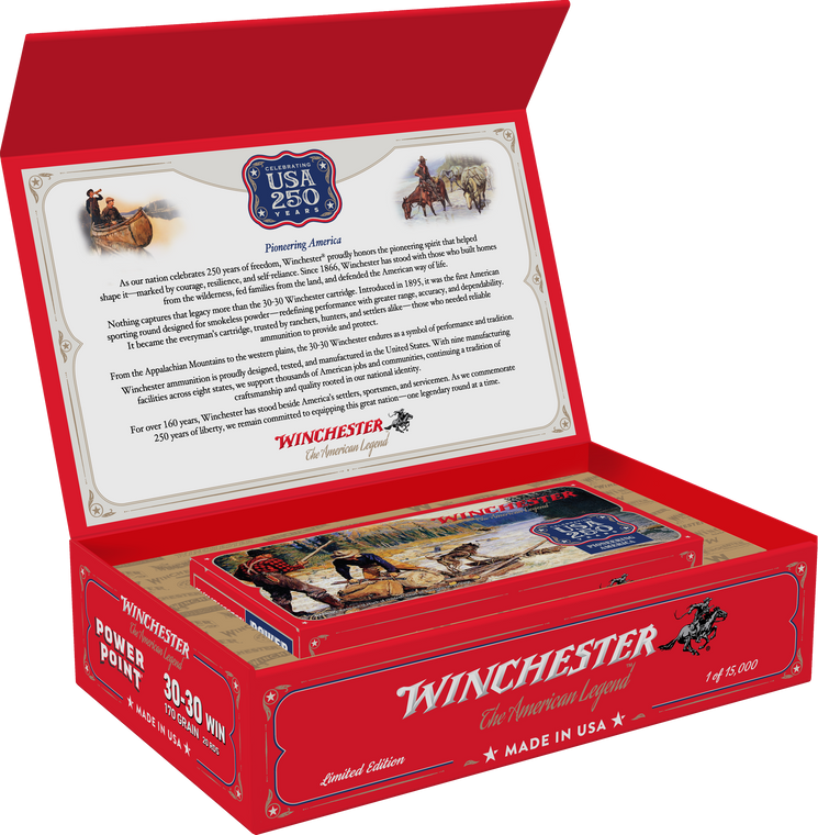 Winchester Ammo USA 250th Commemorative Box Series 30-30 Win 170gr Power Point 20ct Box