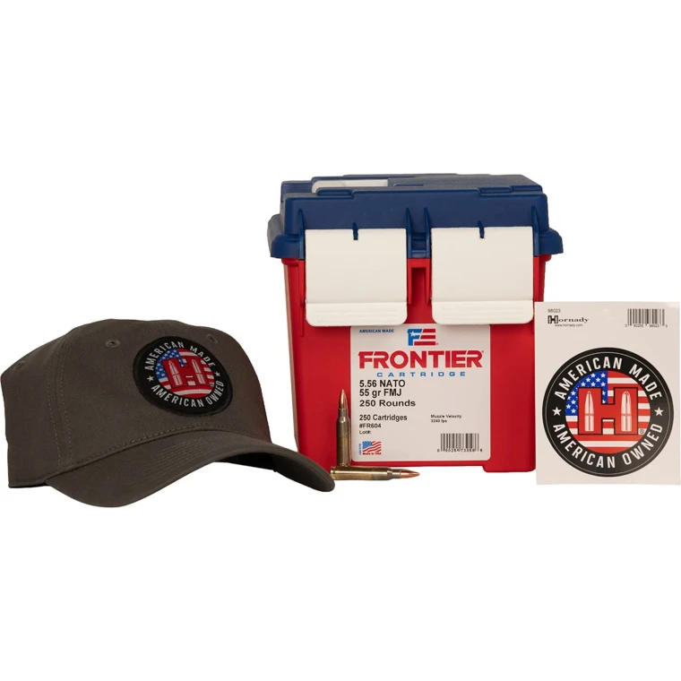HORNADY - Frontier 5.56mm NATO 55gr FMJ 250/Ammo Can