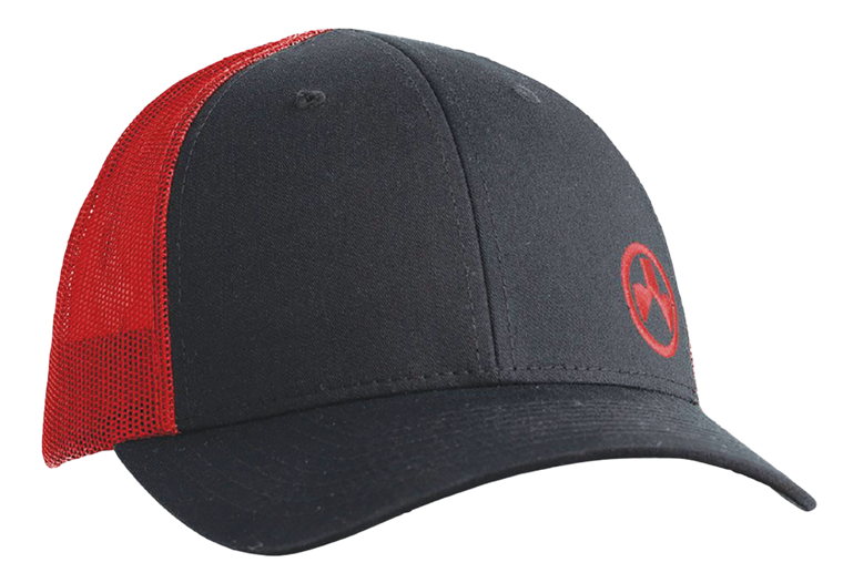 Magpul MAG1106-003 Icon Trucker Hat Black/Red Adjustable Snapback M/L Structured                                                                                                                        