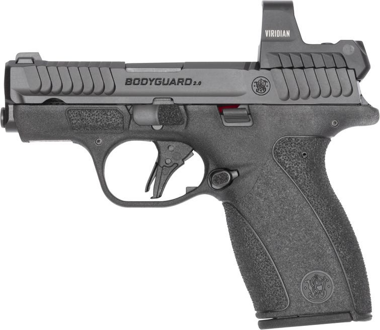 Smith and Wesson Bodyguard 2.0 .380 ACP 2.75" Barrel 12-Rounds w/ Viridian RFX1