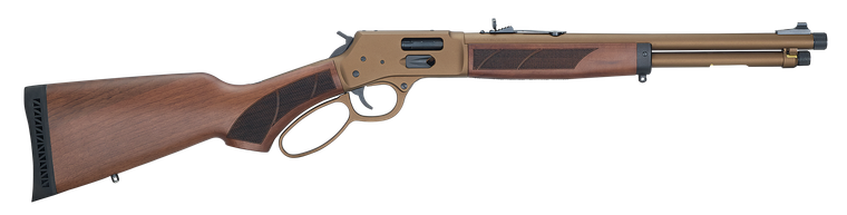 Henry H012XCW357 Explorer Carbine 38 Special/357 Mag 7+1 16.50" Burnt Bronze Cerakote Threaded Barrel, Burnt Bronze Cerakote Steel Drilled & Tapped Receiver, American Walnut Fixed w/Pistol Grip Stock 