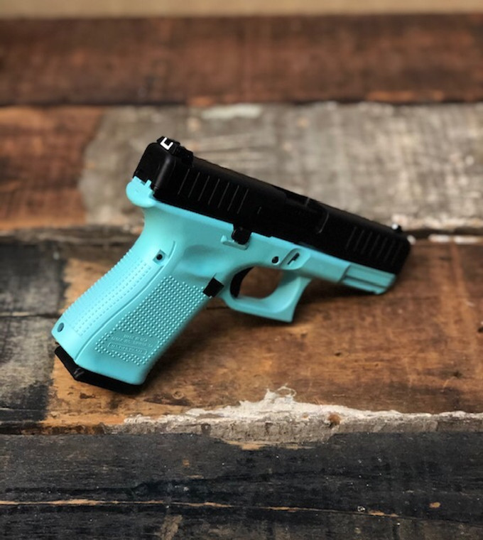 GLOCK - 44 22LR 10 Rd capacity in Robin Egg blue w/ black Slide