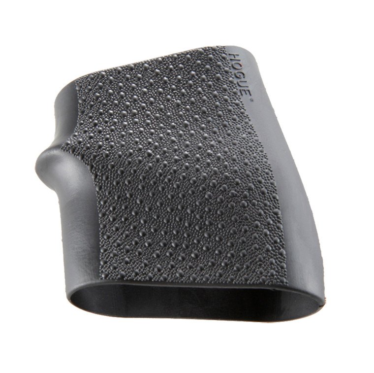 ﻿RECOIL ABSORBING RUBBER

The HandAll Grip Sleeve are scientifically designed and patented with a unique shape that hugs the contours of your firearm giving them the tightest and most secure fit possible. Features include: proportioned finger grooves, cobblestone texture, ambidextrous palm swells. HandAll grip sleeves are easily installed and provide years of dependable service. This Jr. model has a black finish and is compatible with most deringers and 22, 25, 38 pistols. 

This grip fits pocket-sized auto pistols including the following manufacturers:

Acdcu-Tek
American Arms
AR-15 /M-16 
Beretta 
Bersa 
Colt
Davis
Glock
H&K 
Intratec
Iver Johnson
Jennings
Kahr Arms 
K.B.I.
Kal Tec
Lorcin
Phonenix Arms 
Raven
Ruger
Sarsilmaz
S&W
Seecamp
Sig Sauer
Sundance
Taurus
Walther
and many more...