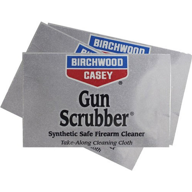 Birchwood Casey Gun Scrubber Firearm Cleaner Take-Alongs - 12 Wipes - 029057333121