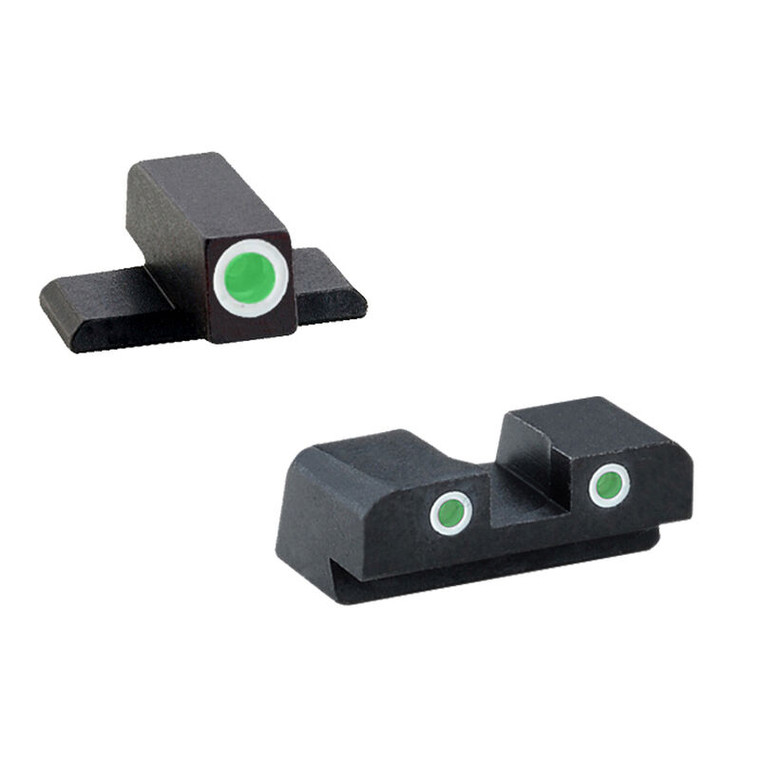 AmeriGlo Sig #8 Classic Three Dot Tritium Night Sights Steel