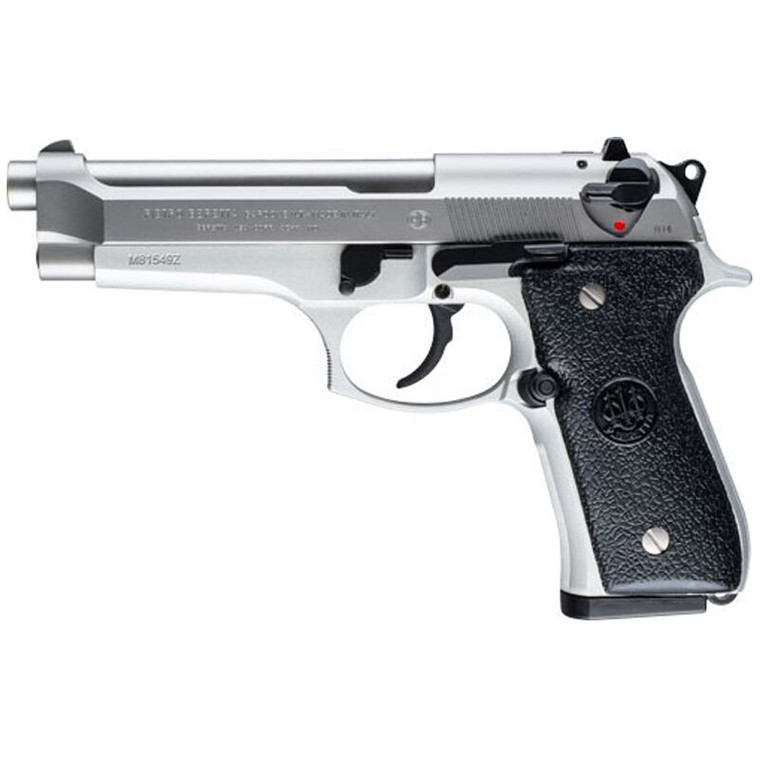 Beretta 92FS Semi Auto Pistol 9mm 4.9" Barrel 15 Rounds Polymer Grips Inox Stainless Steel