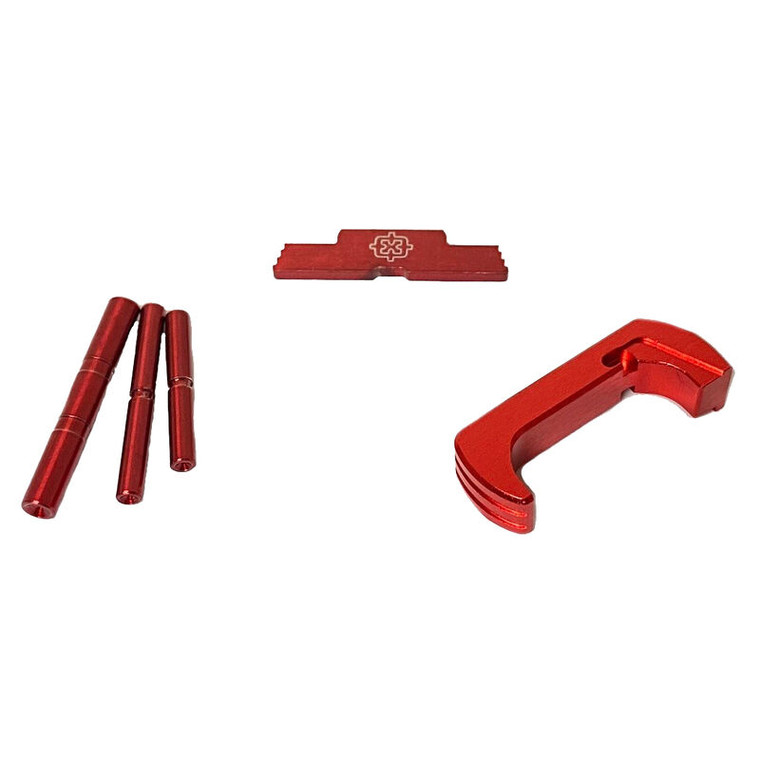 Cross Armory Glock Upgrade Kit 3 Piece For Gen 5 Glock Red Anodized