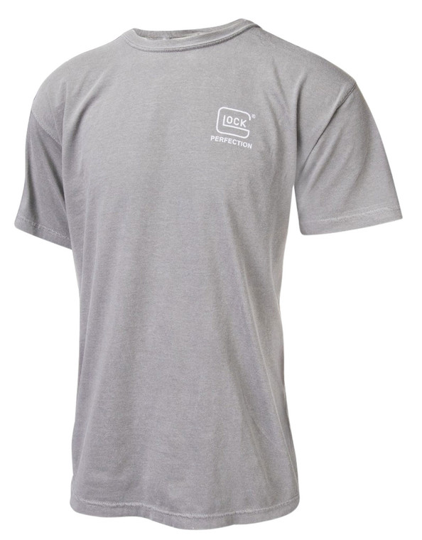 Glock AA75145 Perfection T-Shirt Gray Large Short Sleeve