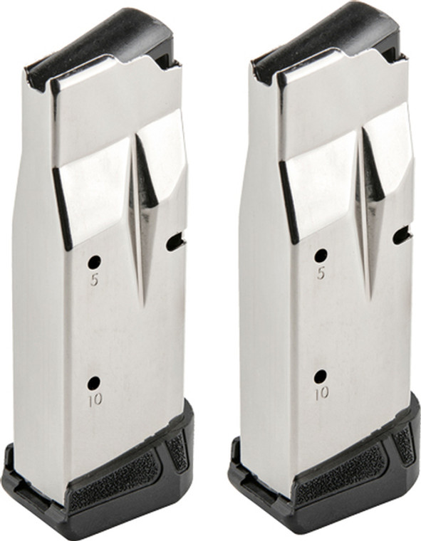 Ruger Max-9 Magazine 9mm Luger 12 Rounds Steel Nickel Teflon Coated 2 Pack