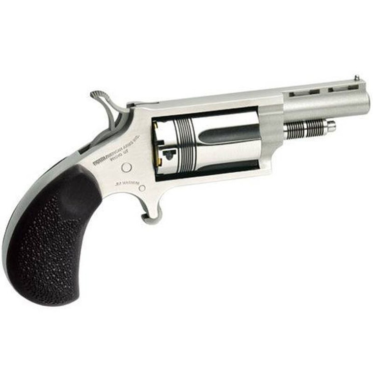 North American Arms Wasp Revolver .22 WMR/.22 LR 1.625" Barrel 5 Rounds Rubber Grips Stainless Frame and Finish 