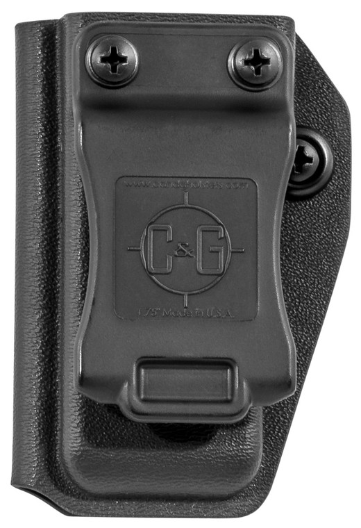 C&G Holsters 247100 Universal Single 9mm Luger/40 S&W Double Stack Kydex Black