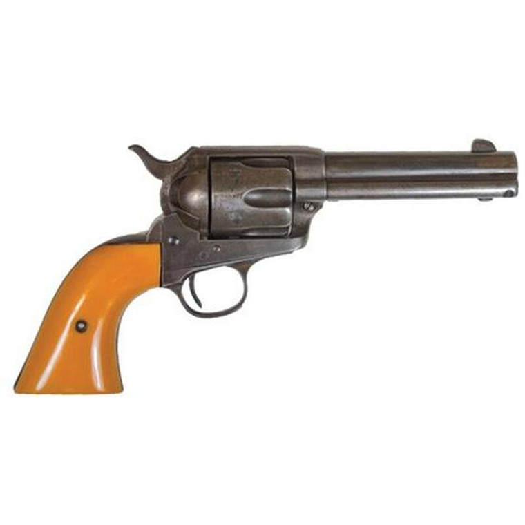 Cimarron Rooster Shooter Revolver .45 LC 4.75" Barrel 6 Rounds Orange Grip Distressed Blued RS410
