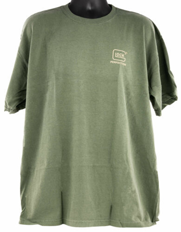 Glock Perfection T-Shirt Green Short Sleeve