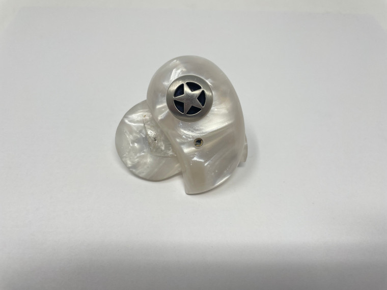 Standard White Pearl Grips with Sliver Star for Bond Arms Derringer 