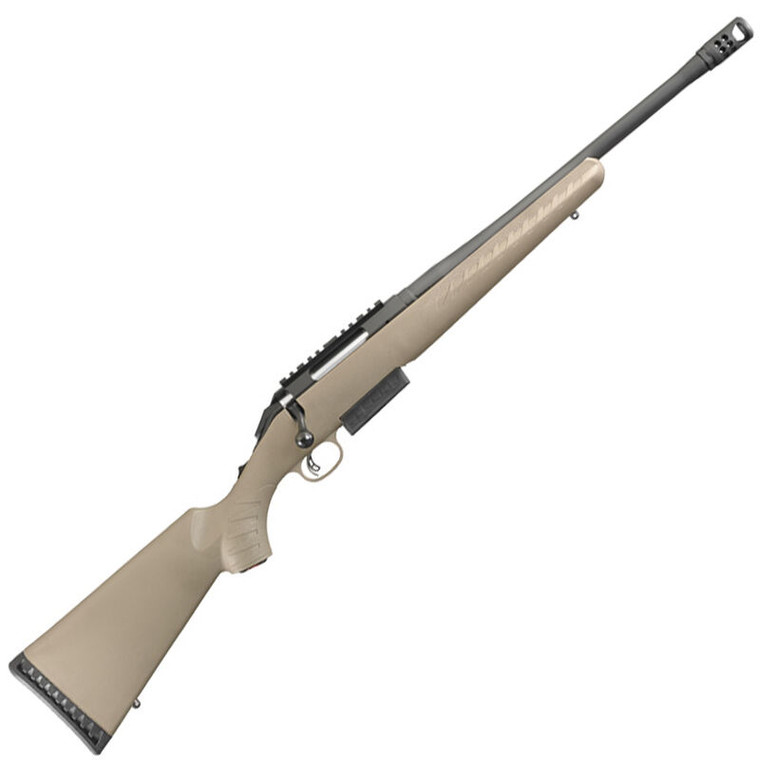 Ruger American Ranch Bolt Action Rifle .450 Bushmaster 16.12" Barrel 3 Round Capacity Composite Polymer Stock Flat Dark Earth Finish