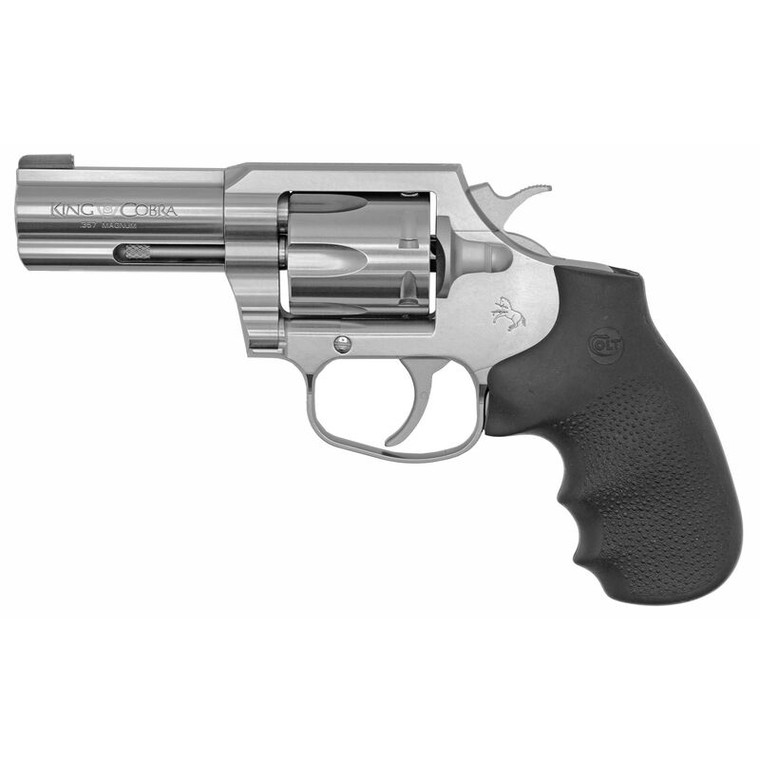 Colt King Cobra .357 Mag Revolver 2" Barrel Hogue Grips Brass Bead Front Sight Stainless Steel