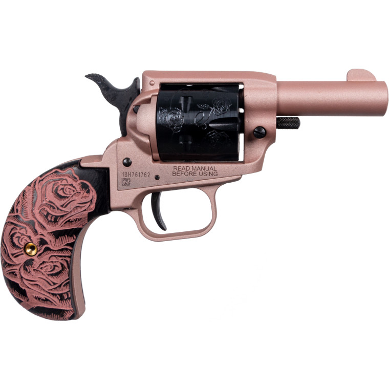 HERITAGE BARKEEP 22LR Rose Gold with Engraved Bird Head Grips