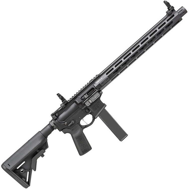 Springfield Armory SAINT Victor AR-15 9mm Carbine Semi Auto Rifle 16" Barrel B5 Systems Grip And Stock Black