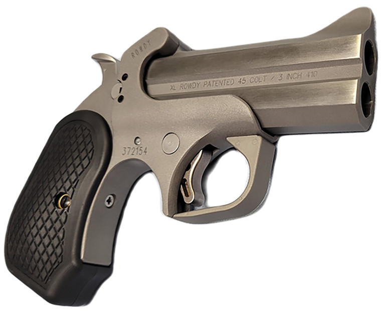 Bond Arms BARWXL Rowdy XL 45 Colt (LC) .410 2rd Shot 3.50" Matte Stainless Steel Frame Black Extended B6 Resin Grips