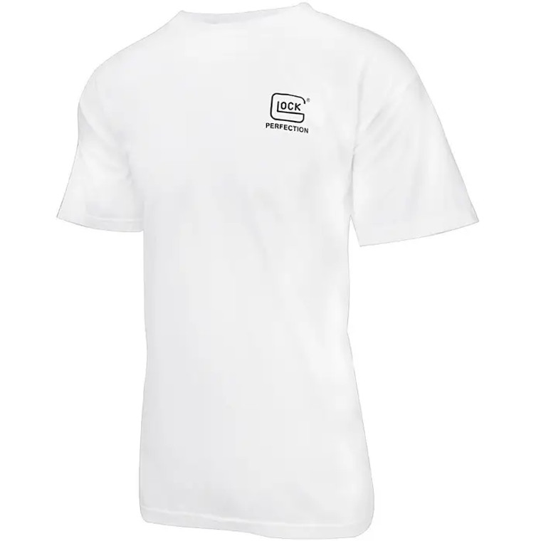 Glock Carry With Confidence White w/Red & Blue Logo Short Sleeve