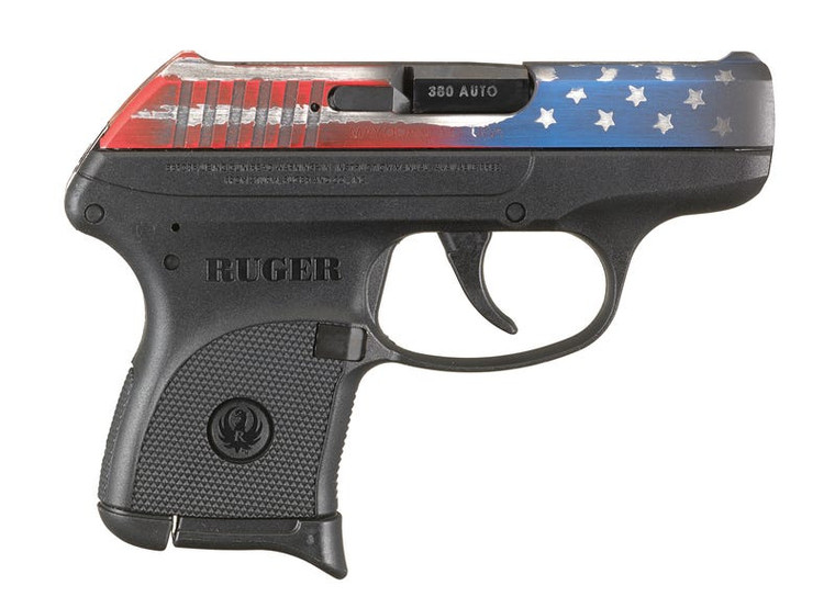 RUGER LCP .380 ACP 2.75" BARREL 6-ROUNDS WITH AMERICAN FLAG SLIDE