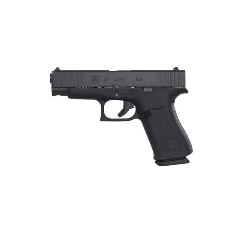 GLOCK G48 BLACK COMPACT 9X19MM PISTOL W/ Night Sights - PA4850701