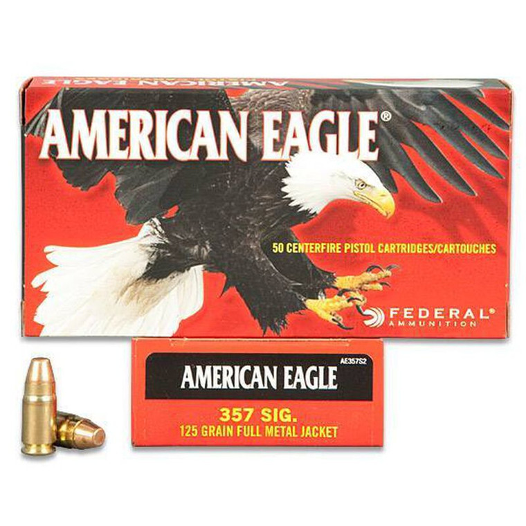 American Eagle .357 SIG 125 Grain FMJ 50 Round Box