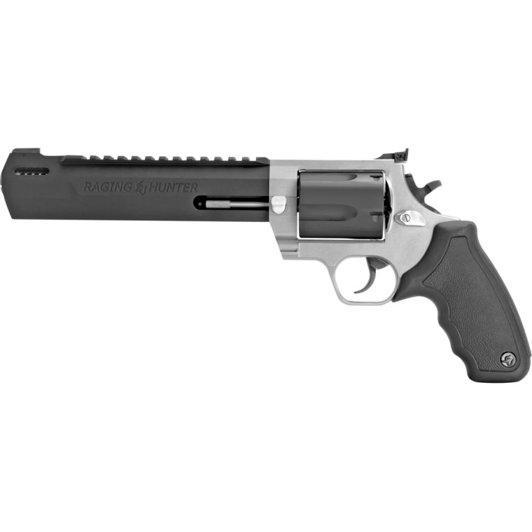 Taurus Raging Hunter .454 Casull DA/SA Revolver 6.75" Ported Barrel 5 Rounds Adjustable Rear Sight Picatinny Top Rail Rubber Grip Two Tone Stainless/Black