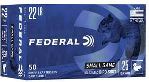 Federal .22 LR Ammunition 50 Rounds #12 Lead Shot