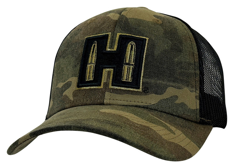 Hornady Camo/Black Patch Hat