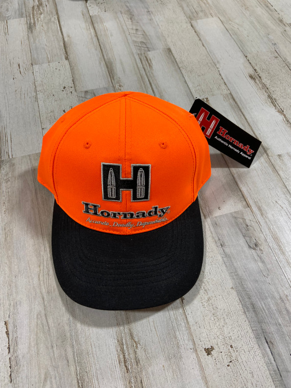 Outdoor Cap HRN05A Hornady Logo Blaze Orange/Black Baseball Cap