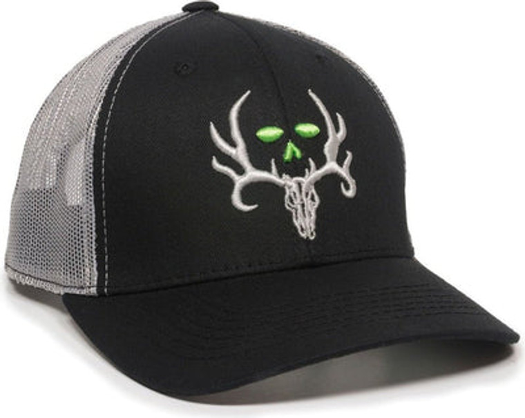 Bone Collector Logo Grey and Black Snapback Hat Cap