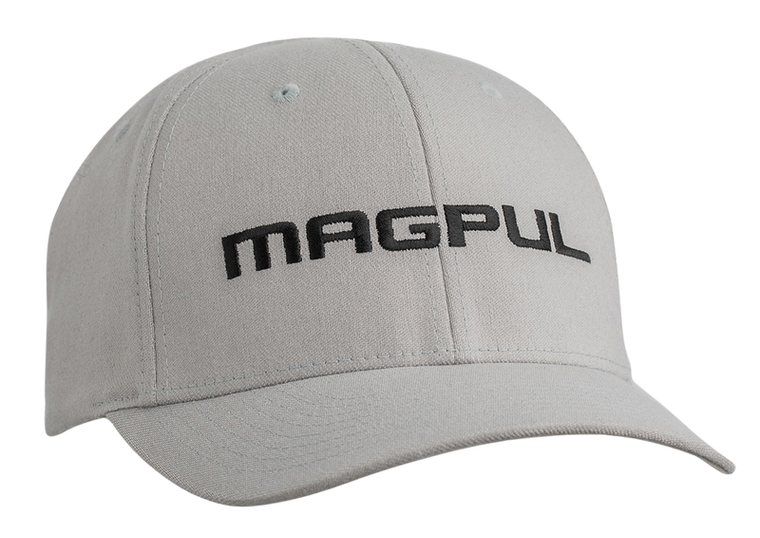 Magpul MAG1103-020 Wordmark Stretch Large X-Large Gray Hat