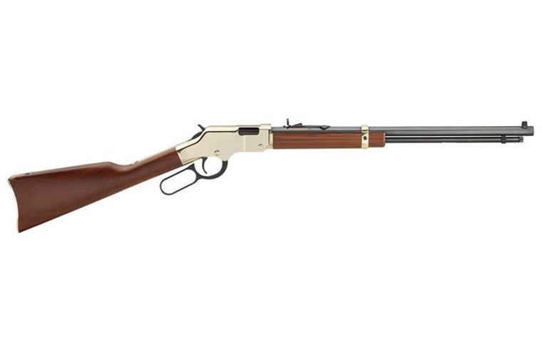 Henry Repeating Arms Golden Boy 22 Long Rifle Lever Action Rifle - Blue/Black, 20" Barrel, 16 Rounds, Wood Stock
