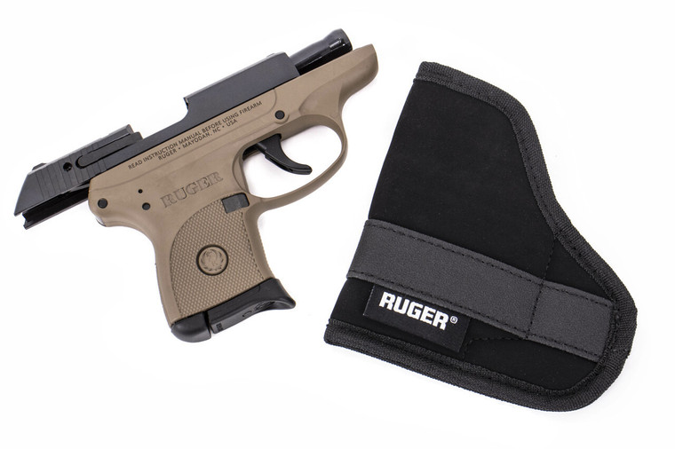 Ruger - LCP, 380 Auto, 2.75" Barrel, Fixed Sights, Blued/FDE - FDE/Tan, 2.75" Barrel, 6 Rounds, Polymer Grips, 3-Dot Sights