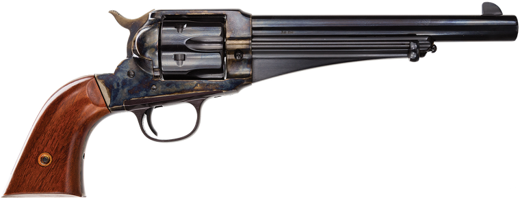 Taylors & Company 550383 1875 Army Outlaw 45 Colt (LC) Caliber with 7.50" Blued Finish Barrel, 6rd Capacity Blued Finish Cylinder, Color Case Hardened Finish Steel Frame & Walnut Grip                 