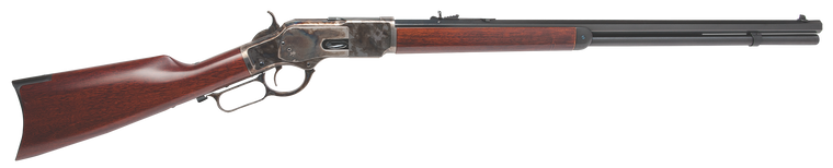 Cimarron CA282 1873 Sporting Full Size 45 Colt (LC) 13+1, 24" Blued Octagon Steel Barrel, Color Case Hardened Steel Receiver, Wood Stock, Right Hand                                                    