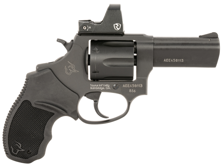 Taurus 2856P31R 856 T.O.R.O. 38 Special 6 Shot 3", Black Stainless Steel, Optic Ready Frame, Rubber Grip, Riton Red Dot                                                                                 