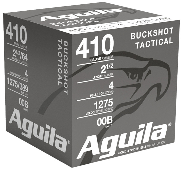 Aguila Buckshot High Velocity 410Gauge 2.50" 1/2oz 00Buck Shot 25 Per Box