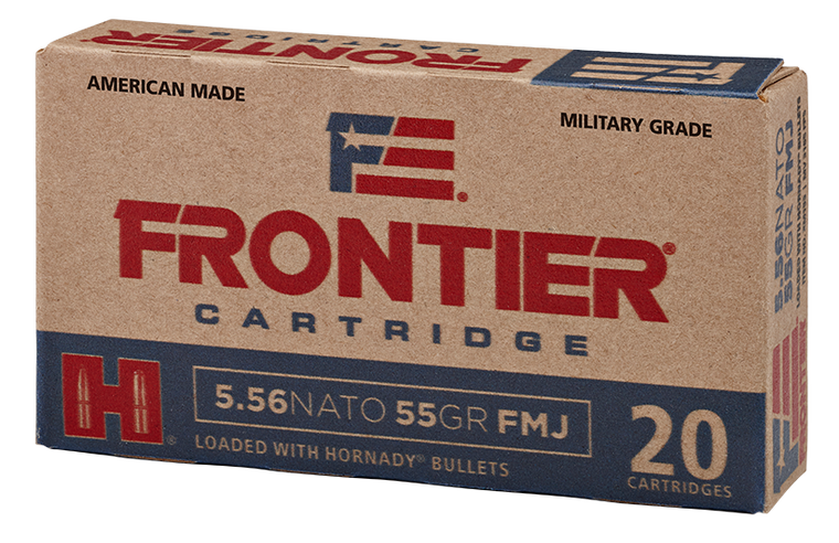 Frontier Cartridge FR260 Military Grade Centerfire Rifle 5.56x45mmNATO 62gr Full Metal Jacket 20 Per Box/25 Case                                                                                        