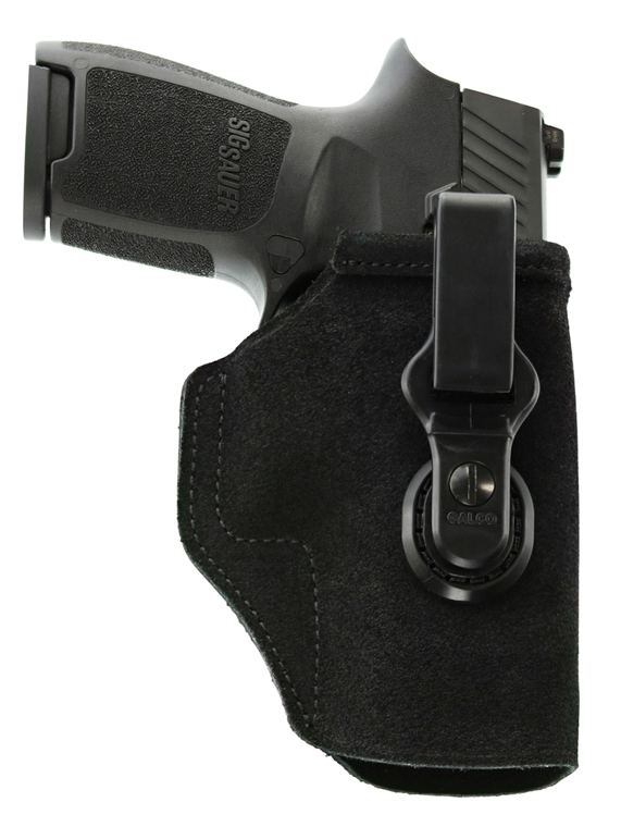 Galco TUC800B Tuck-N-Go 2.0 IWB Black Leather Compatible w/ Glock 43/Taurus GX4/Springfield  Hellcat UniClip/Stealth Clip Mount Right Hand                                                              