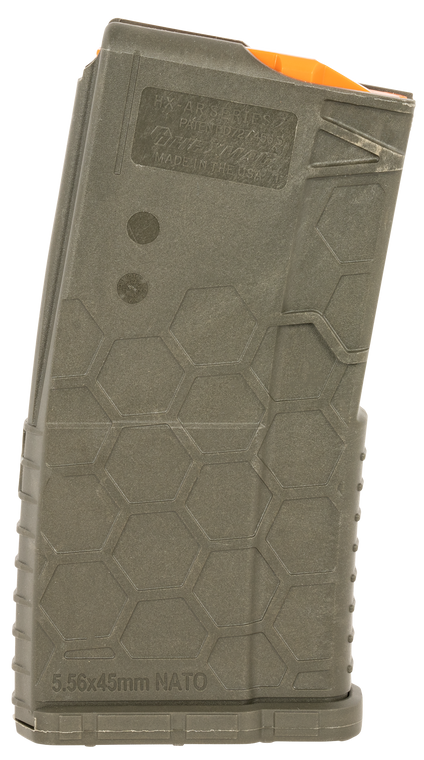 Hexmag HX1020AR15ODG Shorty  OD Green Polymer 10rd 5.56x45mm NATO for AR-15                                                                                                                             