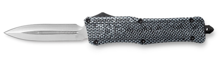 CobraTec Knives LCFCTK1LDAGNS CTK-1  Large 3.75" OTF Dagger Plain D2 Steel Blade/Carbon Fiber Aluminum Handle Features Glass Breaker Includes Pocket Clip                                               
