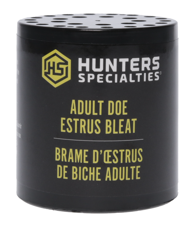 Hunters Specialties 00167 Adult Doe Estrus  Can Call Doe Sounds Attracts Deer Black                                                                                                                     