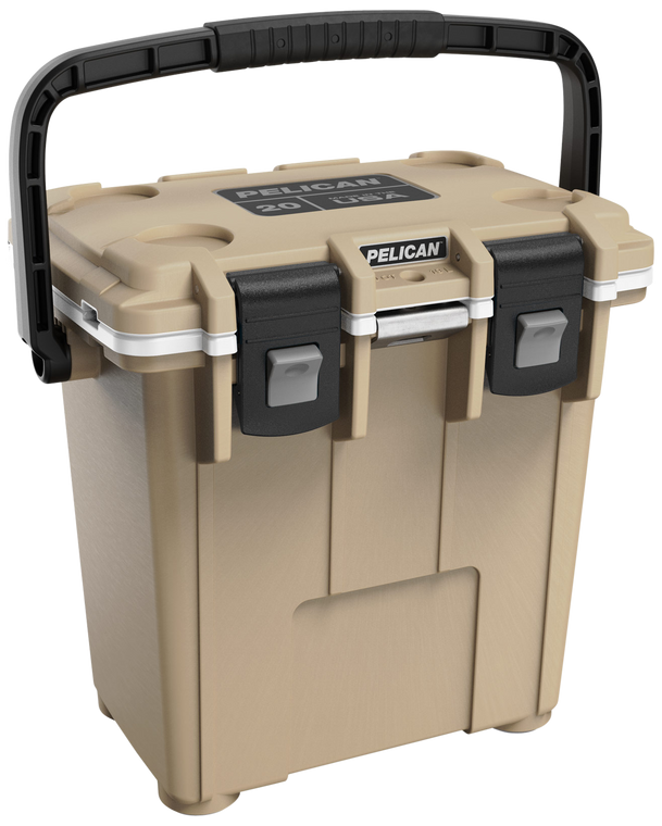 PELICAN 20Q-1-TANWHT 20QT ELITE COOLER TAN/WHT                                                                                                                                                          