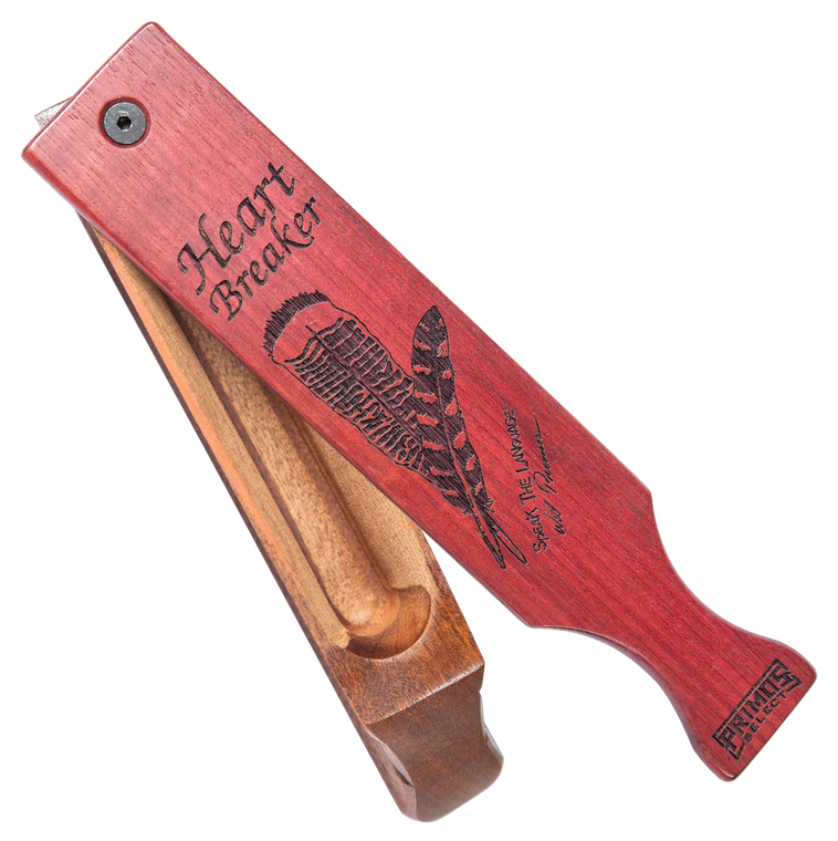 Primos 228 Heartbreaker  Box Call Attracts Turkey Natural/Purple Mahogany                                                                                                                               