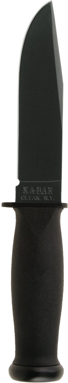 Ka-Bar 2221 Mark I  5.13" Fixed Clip Point Plain Black 1095 Cro-Van Blade, Black Kraton G Handle, Includes Sheath                                                                                       